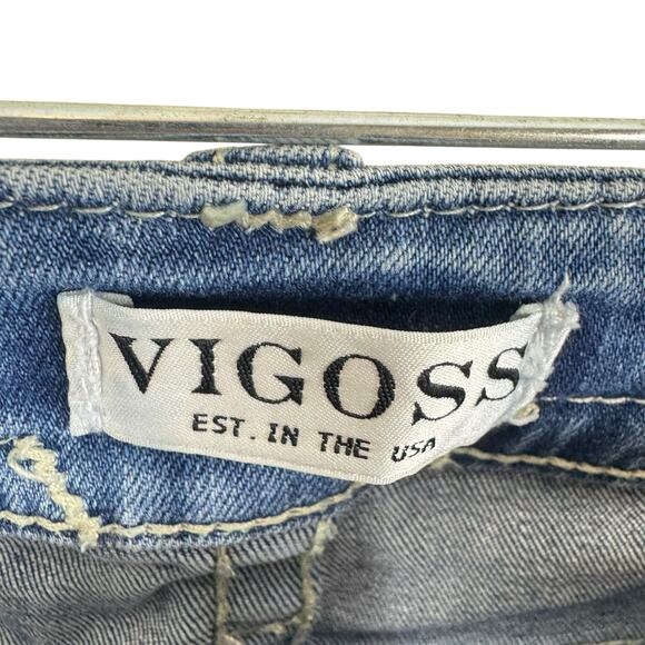 VIGOSS Slim Boot Cotton Medium Wash Low Rise Jeans Size 0 - Picture 4 of 7